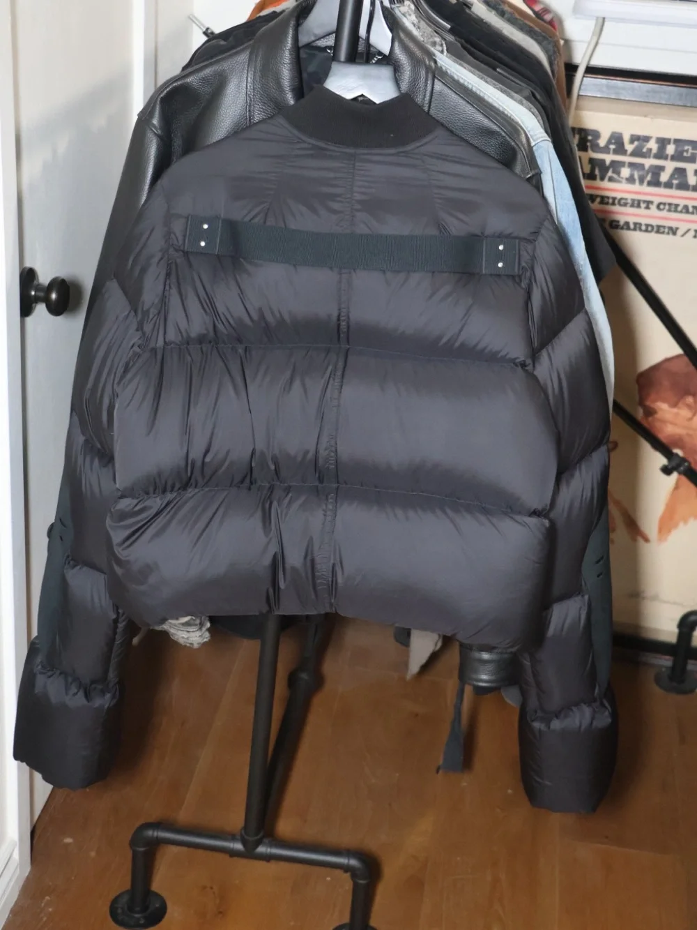 Rick Owens FW19 "LARRY" UNISEX Puffer Bomber Jacket. - Picture 5 of 11